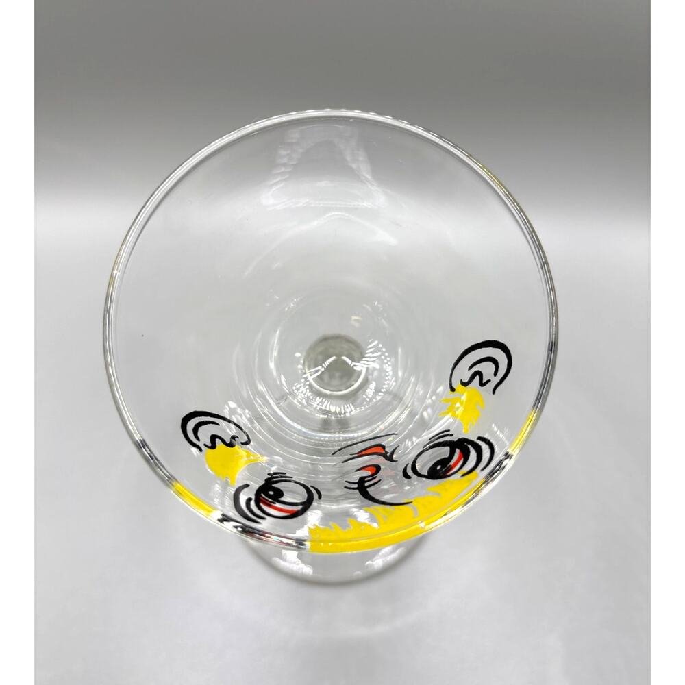 Tipsy Martini Glass "Gay Fad" by Beau Brummel Novelty 1950's Silly Glass Retro - Picture 6 of 7